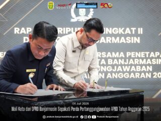 Wali Kota dan DPRD Banjarmasin Sepakati Perda Pertanggungjawaban APBD Tahun Anggaran 2025